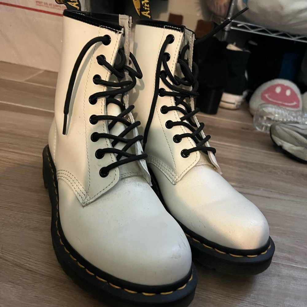 White Doc Martins size 9 women